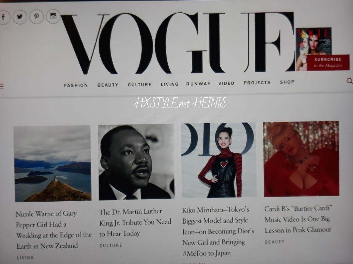 VOGUE NEWS&TRENDS. BEST BEAUTY, FASHION, VIDEOS…    USA CULTURE&HISTORY… MARTIN LUTHER KING Jr 1929 – 1968 Famous People&SPRING Fashion Refresh&VOGUE Daily…5.4.2018 HXSTYLE.net HEINIS